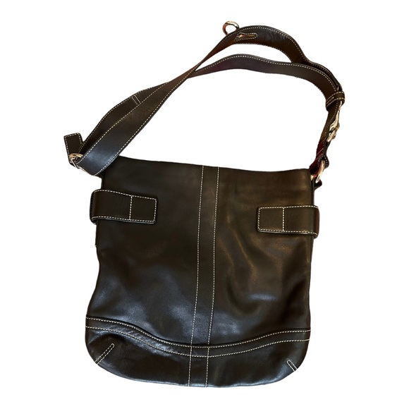 Coach black feathersoft leather duffle bag - Picture 2 of 4